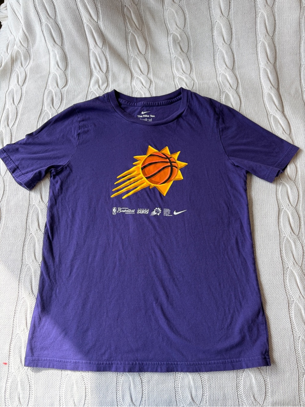 Nike L 14/16 Purple Phoenix Suns NBA Basketball Primary Logo Graphic T-Shirt